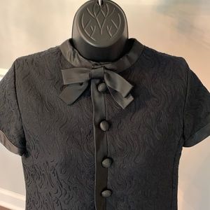 Vintage Don Sophisticates Black Sheath Dress Size M